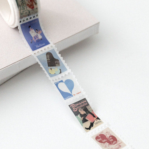 韓國 vintage 復古懷舊郵票紙膠帶 * [預購貨品，下單後14天出貨]