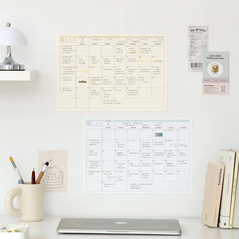 韓國Iconic A4 Monthly Schedule Pad - 50 張