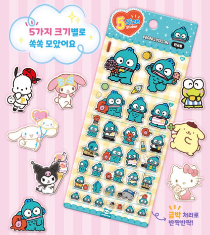 Sanrio Characters Five Size 貼紙 - Kerokerope [預購貨品］