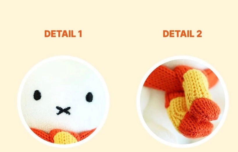 Miffy 冷頸巾🧣造型毛公仔鎖匙扣* [預購貨品，下單後14天出貨]