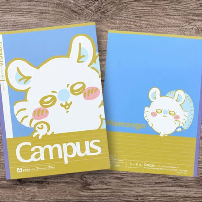 Chiikawa x Campus 大頭照片系列橫線筆記本套裝 - 一套5 入* [預購貨品，下單後14天出貨]