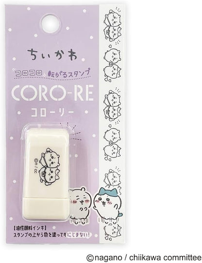 日本Chiikawa x Coro-re 滾輪式轆轆印章 - 團隊系列: 栗子與風獅