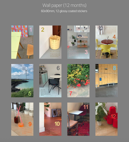 2026 Mind Snap 風景 迷你可黏貼月曆卡 (預購貨品，下單後14天出貨)