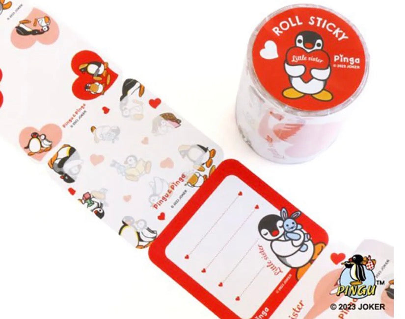 日系企鵝家族Pingu Collection 可書寫便條貼紙：100 張 [預購貨品，下單後14天出貨]