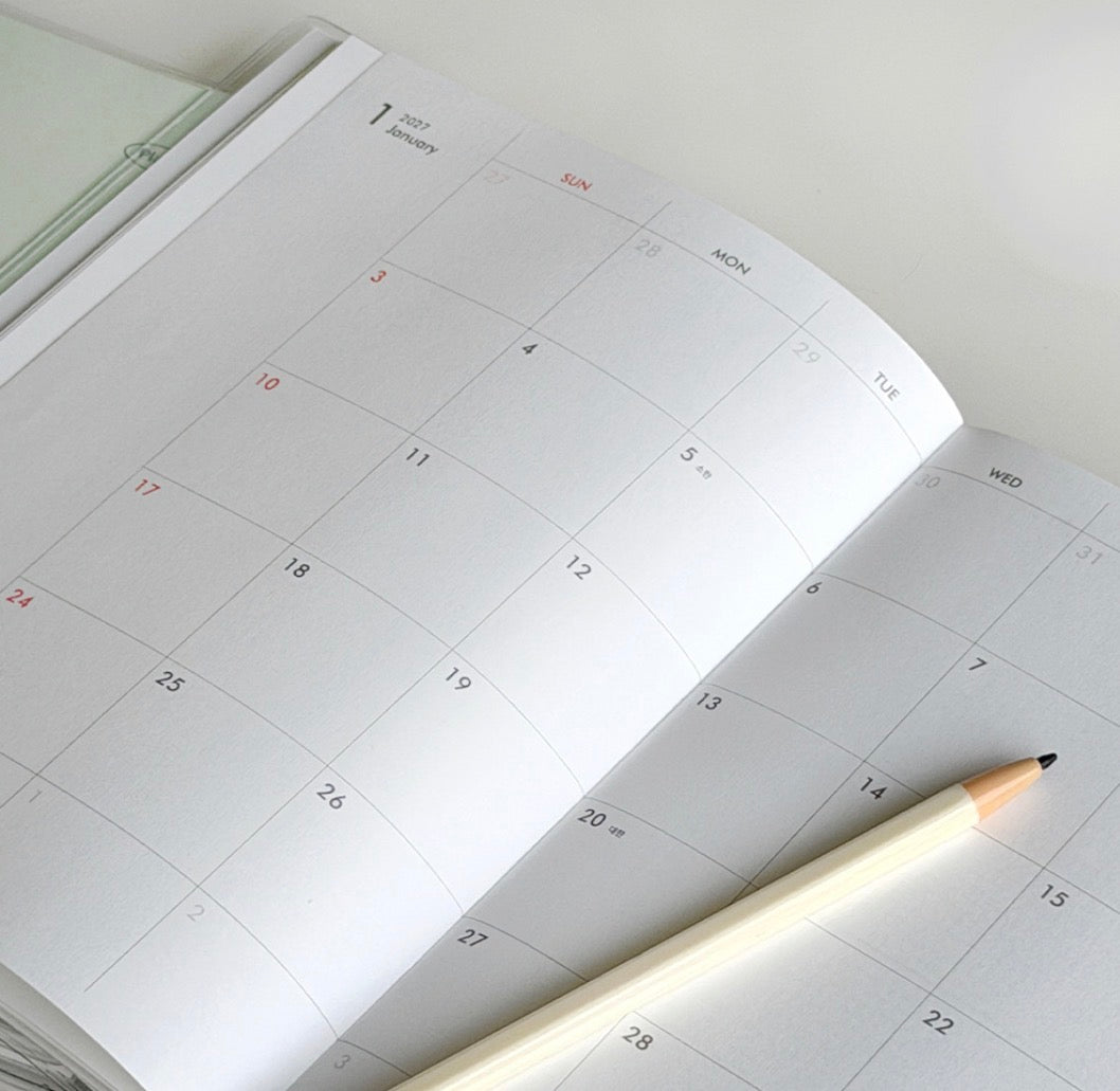韓國 2027 My Plan 直向 🌈月週計劃Schedule * [預購貨品，下單後14天出貨]