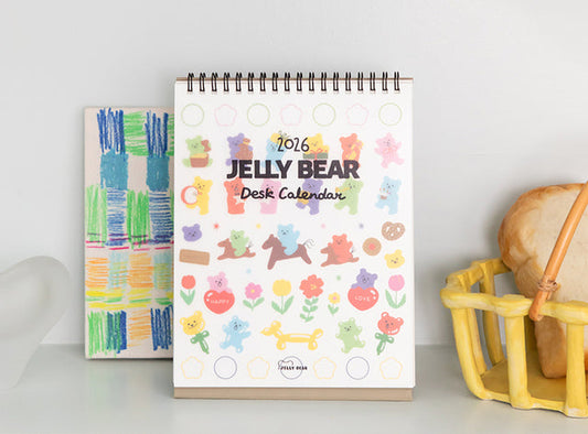2026 Jelly bear - 檯面桌上月曆* [預購貨品，下單後14天出貨]
