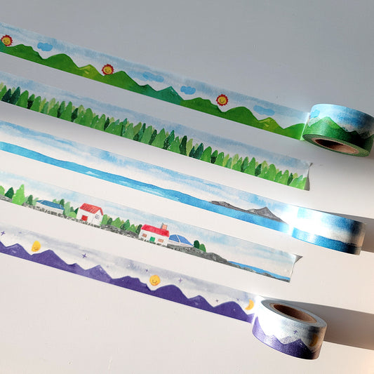 韓國The Paper 鄉間景色紙膠帶 - 5 種選擇 [預購貨品，下單後14天出貨]