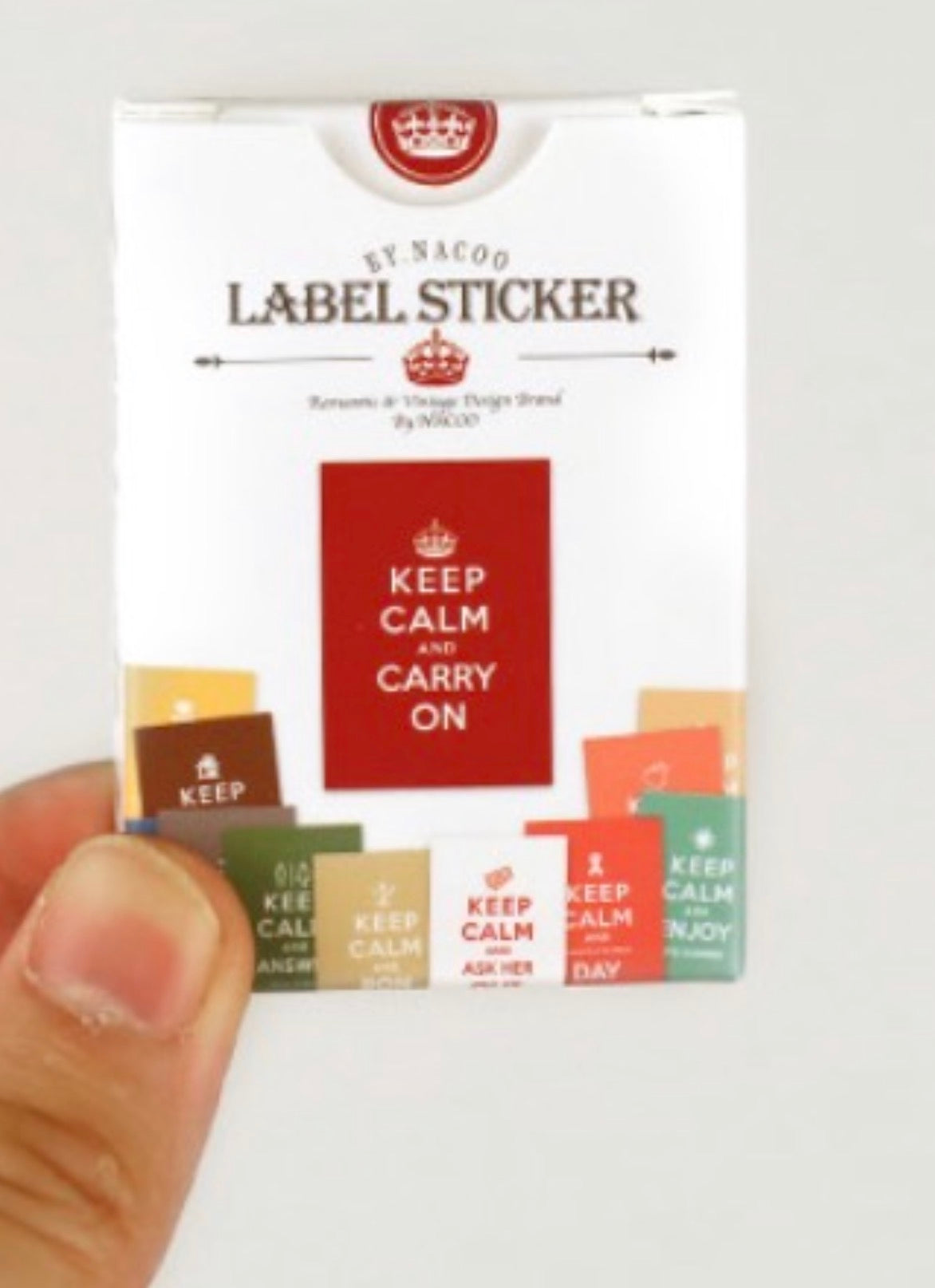 韓國By Nacoo Label Sticker - Keep Calm * [預購貨品，下單後14天出貨]