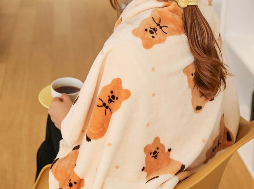 韓國濟州Kiki Quokka 毛絨絨小被子* 很多隻短尾鼠 [預購貨品，下單後14天出貨]