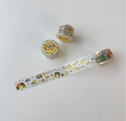 韓國Second Morning 愉快檸檬仔卷裝粒粒貼紙 - 戴眼鏡的檸檬  [預購貨品，下單後14天出貨]