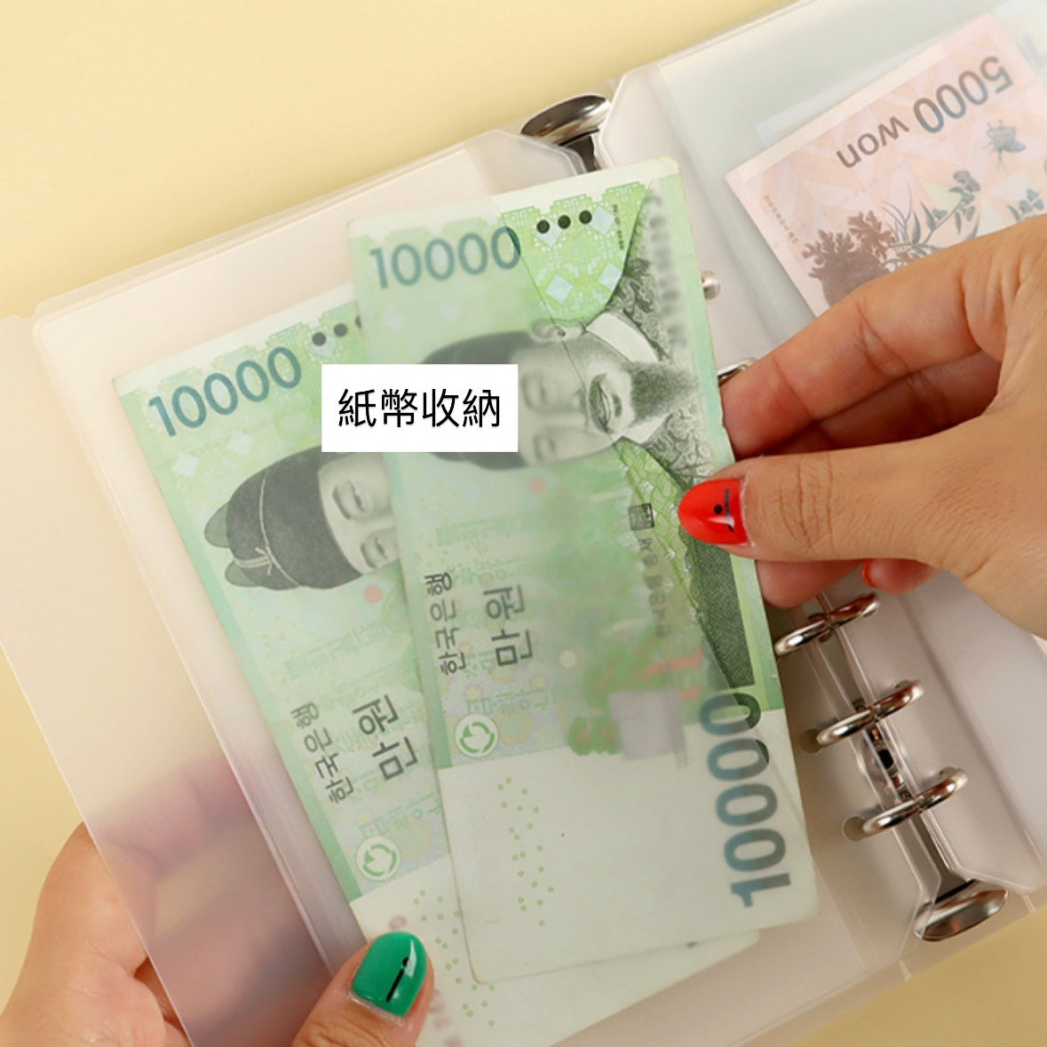 韓國JIN studio 存錢及外幣收納手冊* (可加內頁)