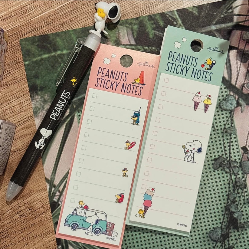 日本 My Snoopy World - Checklist 便條貼（有黏貼力） – 九一文房具