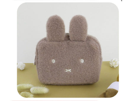 韓版 Miffy in Pastel Collection - Miffy 毛絨絨Face Pouch