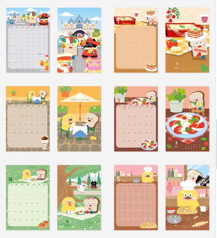 2027 Brunch Brother Twin Calender 桌上座檯月曆 - 預購貨品