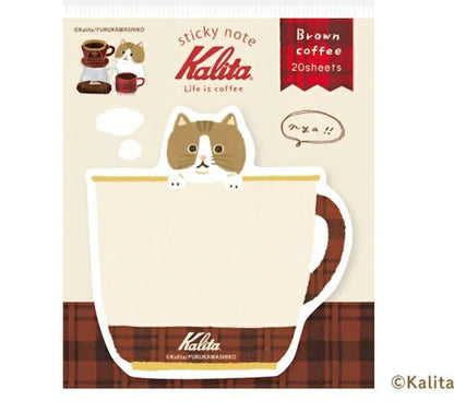 日本Kalita 貓咪咖啡館系列便條貼 - 一共4 款