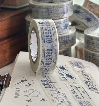 韓國Mewmewbeam 復古藍調紙膠帶 - 10米裝