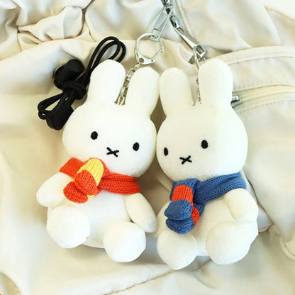 Miffy 冷頸巾🧣造型毛公仔鎖匙扣* [預購貨品，下單後14天出貨]