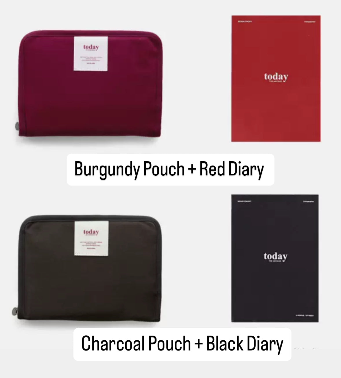 88 折優惠最後今天❗️❗️韓國It’s Today Diary Pouch Set （連筆袋及無時效月週Schedule 套裝）預購貨品