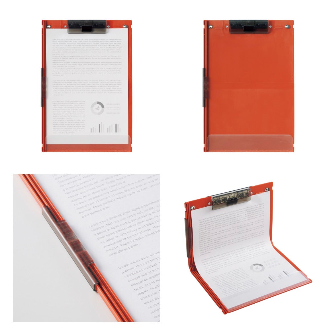 易於攜帶設計‼️日本Lihit Lab A4變A5 對摺式文件夾Clipboard