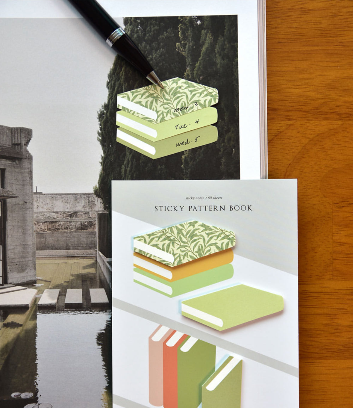 韓國Life Stationery Sticky Pattern Book 書本造型 Index Memo - 12 色選擇 * [預購貨品，下單後14天出貨]