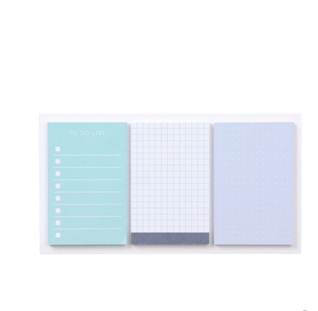 日本Emily Lifestyle Series Sticky Memo Palette 便條貼 - Trio Mix