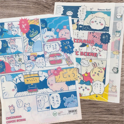 日本Chiikawa 漫畫對話 A4 Multi Pockets 文件夾