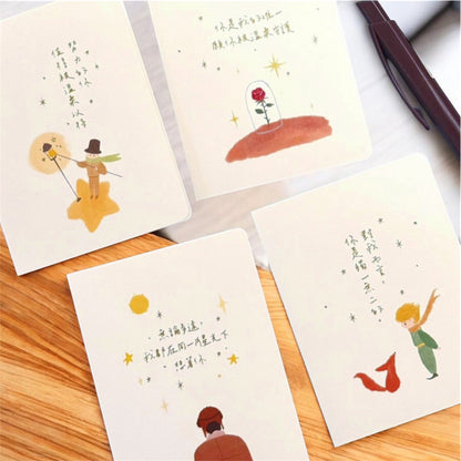《小王子系列》熨金溫暖文字心意小卡 - 一共四款