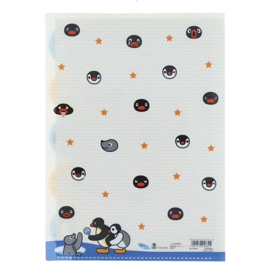 日本企鵝家族Pingu A4 Multi Pockets Folder 多格文件夾
