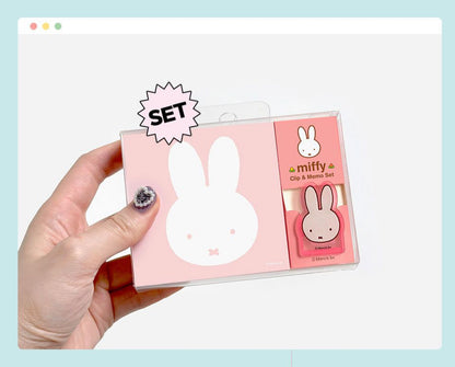 Miffy Clip and Memo Set (便條紙連夾仔套裝）