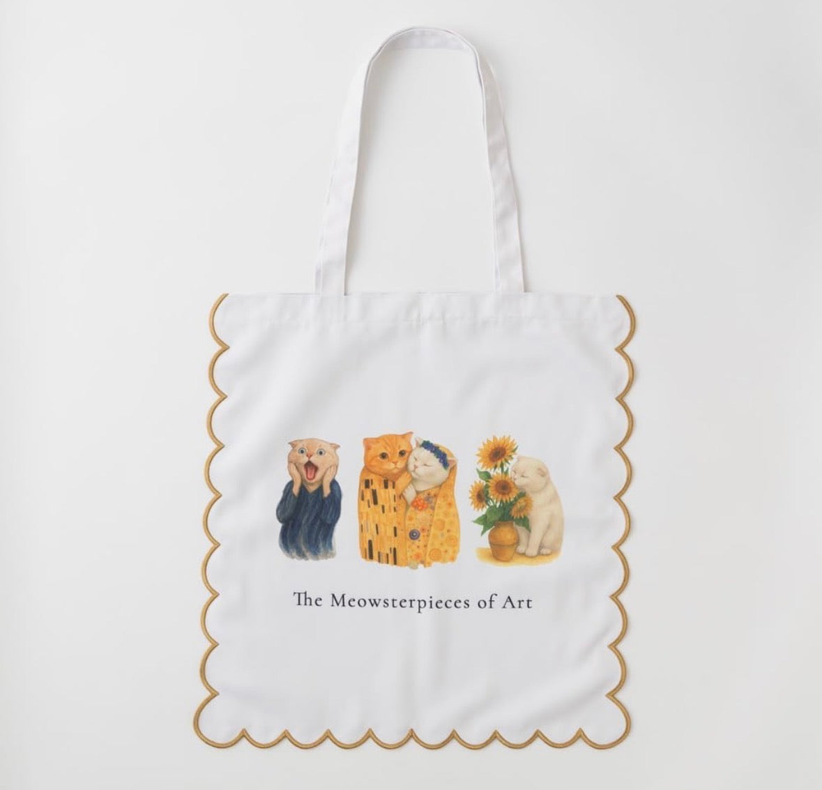 大容量收納‼️ 日本J. Studio 雙面雲朵刺繡Totebag - Meowsterpieces (預購貨品)
