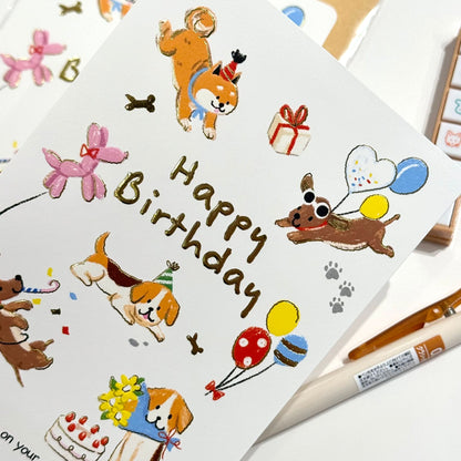 粉彩日記萬用卡 - Happy birthday for you