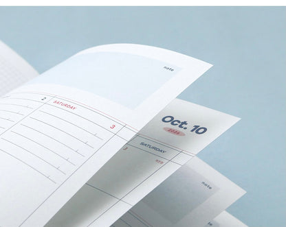 2026 韓國Record On A5 Size   🌈 Monthly + Weekly月週計劃 (預購商品)