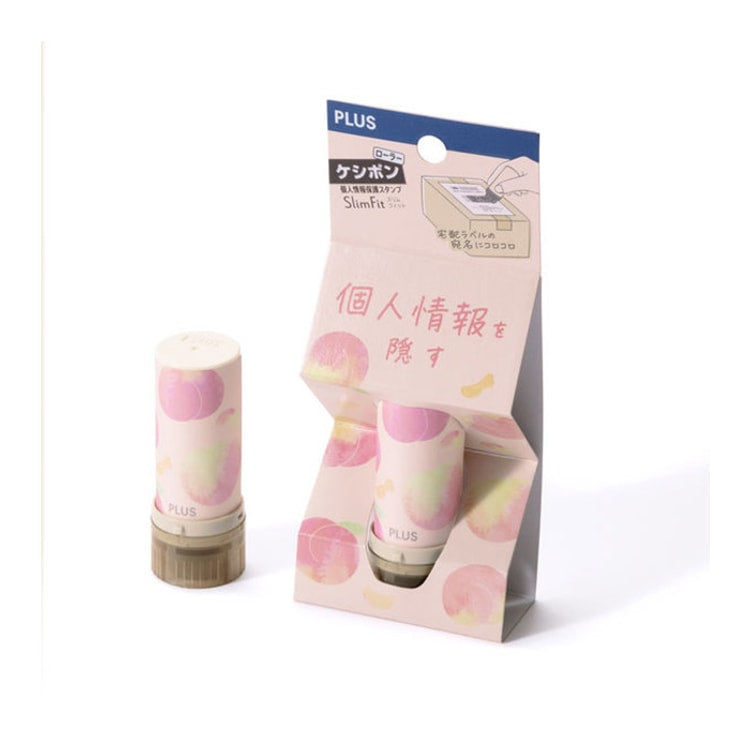 日本 Plus 輕便個人情報保密印 Summer 限定版 - 蜜桃🍑菠蘿🍍車厘子🍒