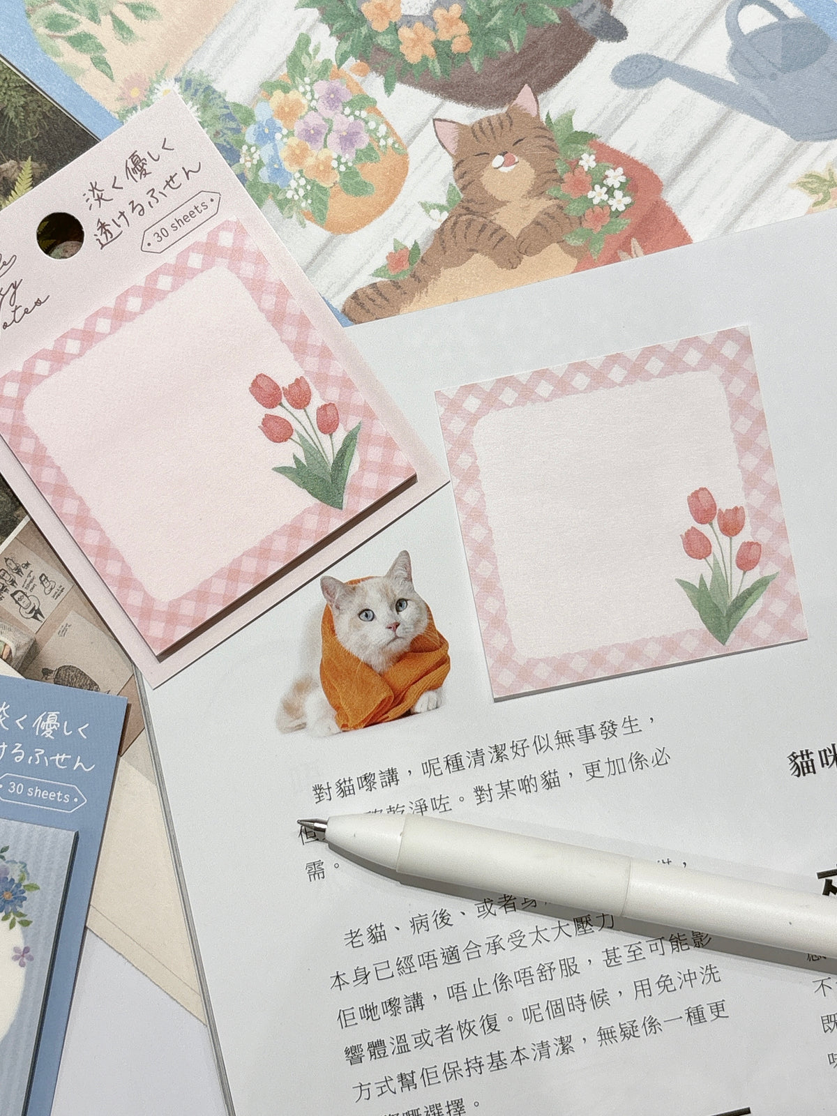 日本NB 柔和花系Sticky Memo 便條紙