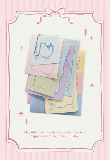 韓國Monolike 絲帶框框拼貼素材包 Ribbon Label Stickers Pack *可書寫* [預購貨品，下單後14天出貨]