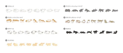 日本貓咪Neko Deco Rush 10mｍ膠帶 - 很多很多隻貓咪 [預購貨品，下單後14天出貨]