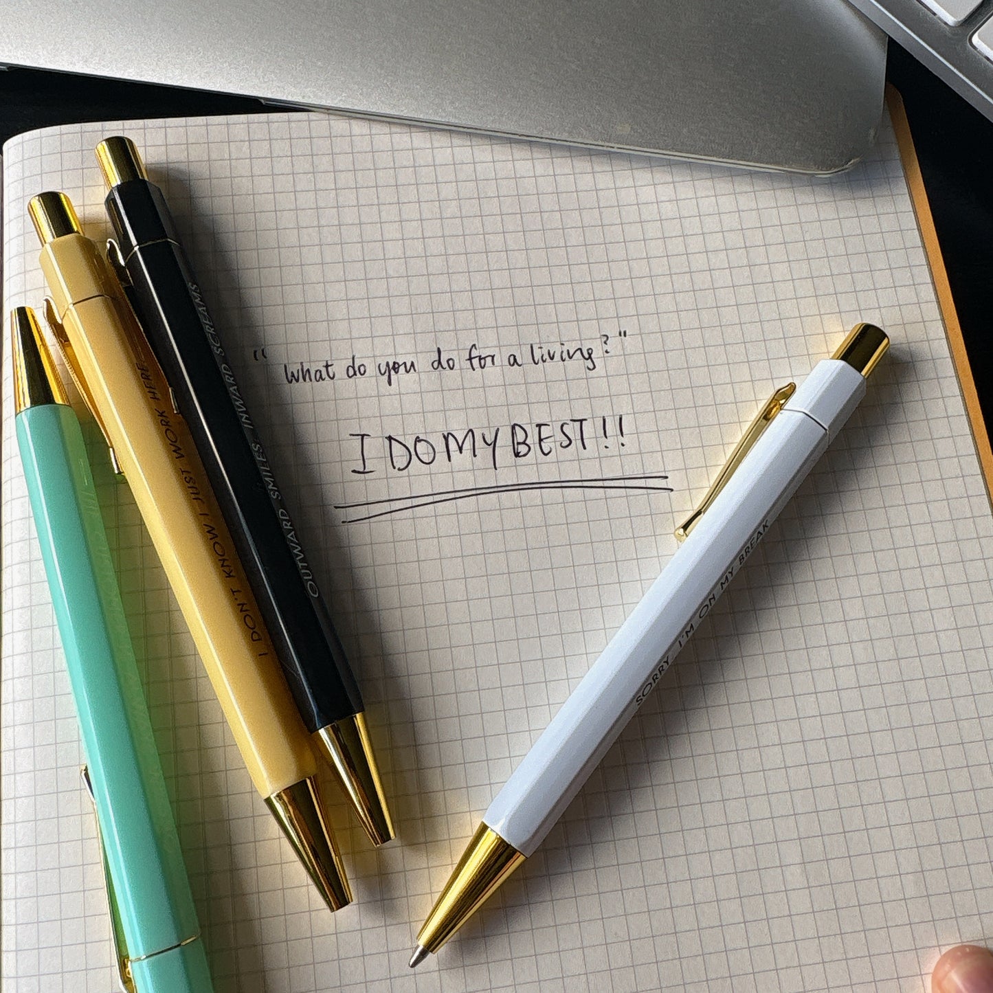 美國Anbo Customer Services 遇見奧客的員工專屬筆  - 0.5mm 黑色墨 原子筆