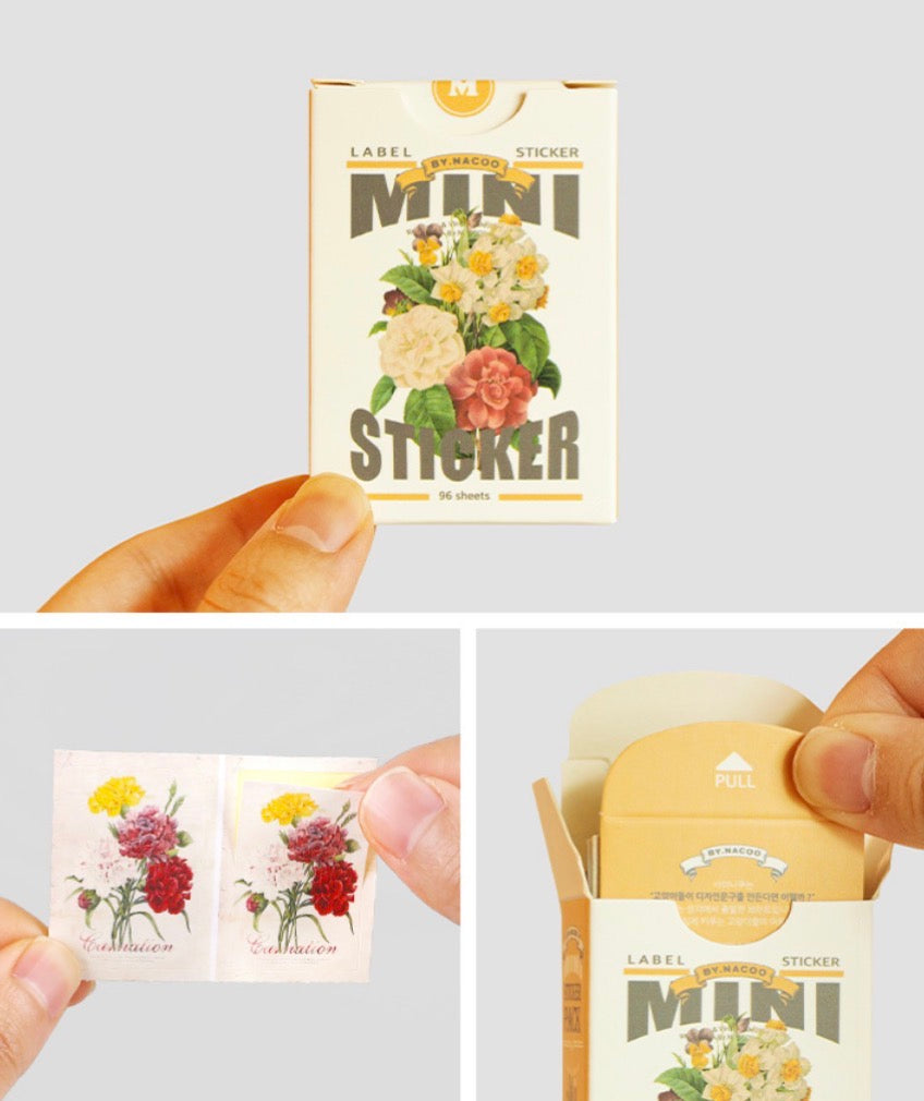 韓國By Nacoo Label Sticker - Flower Garden