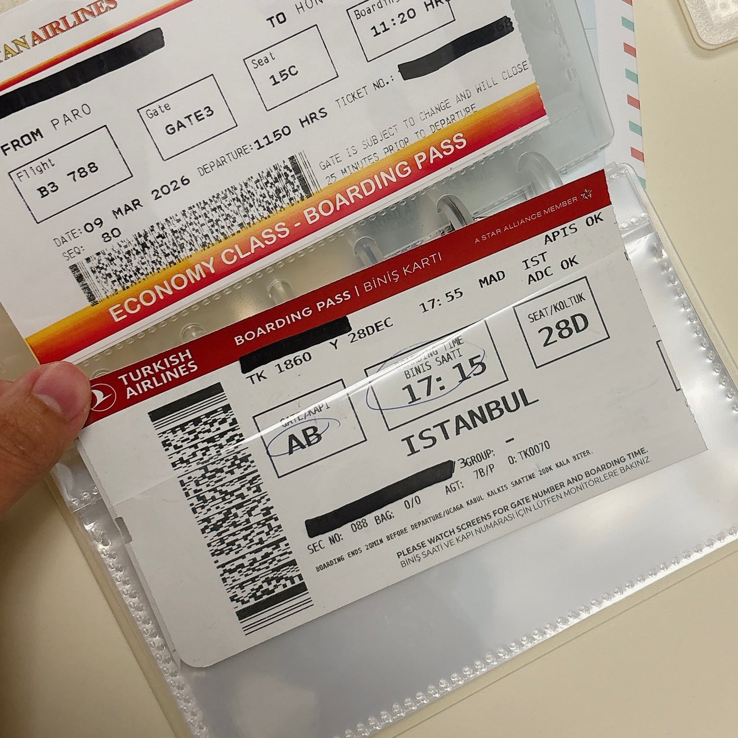 韓國 Ring Album 登機証回憶冊* 可加內頁* (預購貨品，約兩星期到貨）