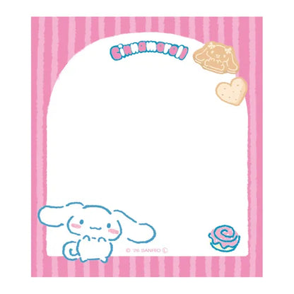 日本古川紙工 x Sanrio 零食系列便條簿80張: 肉桂狗愛吃餅餅 [預購貨品，下單後14天出貨]