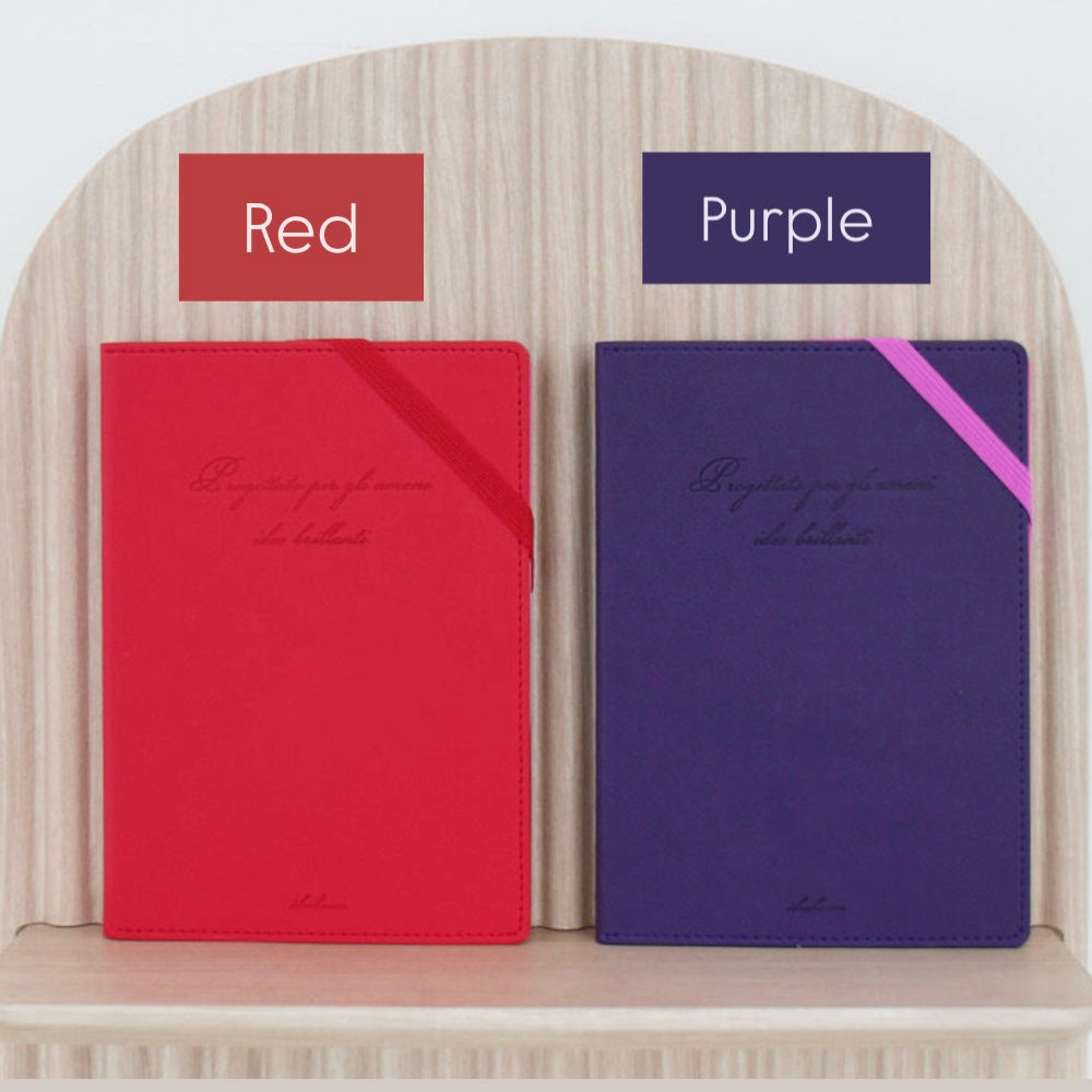 韓國By Fancy PU防污梗皮 A5筆記簿 - 橫線＋點點＋空白內頁 * [預購貨品，下單後14天出貨]