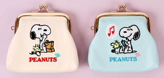日本 Snoopy World 史努比刺繡口金包 [預購貨品］