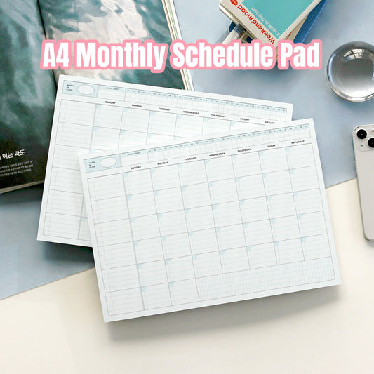 韓國Iconic A4 Monthly Schedule Pad - 50 張 [預購貨品]