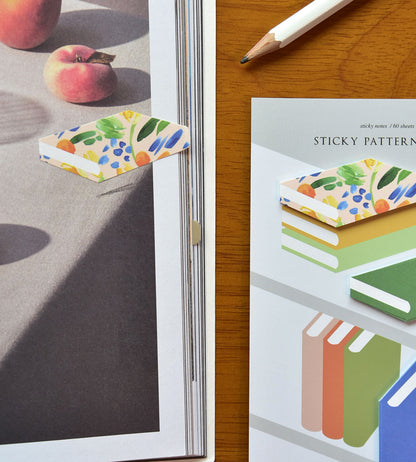 韓國Life Stationery Sticky Pattern Book 書本造型 Index Memo - 12 色選擇 * [預購貨品，下單後14天出貨]