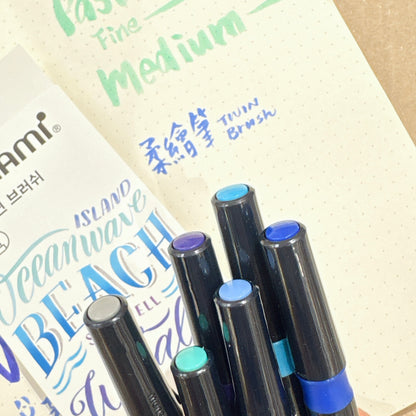 《新品88折訂購‼️》韓國 Monami Twin Brush 柔繪筆 Pen Set (一套6枝) * [預購貨品，下單後14天出貨]