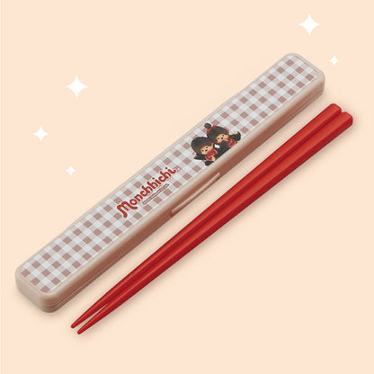 新品自動9 折‼️ 日本Monchichi 筷子餐盒￼ [預購貨品］