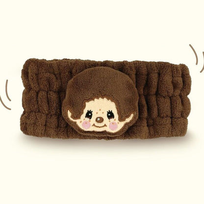 新品自動9 折‼️日本Monchichi 毛絨絨 Towel Hair Band - [預購貨品］