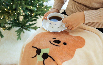 韓國濟州Kiki Quokka 毛絨絨小被子* 抱著樹葉 🍃[預購貨品，下單後14天出貨]