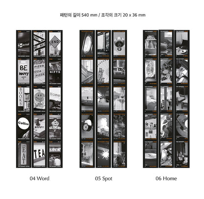 韓國 The Paperian 菲林照片紙膠帶（帶易撕裁綫) - 6 款圖案* [預購貨品，下單後14天出貨]