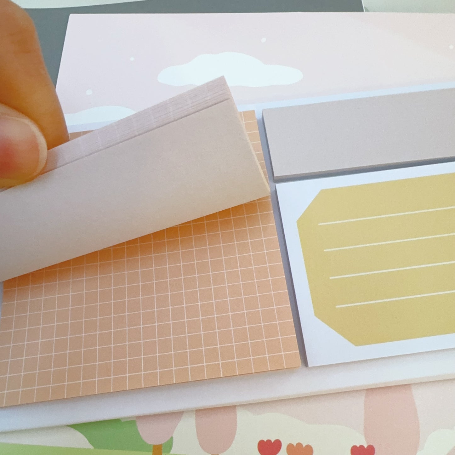 日本Emily Lifestyle Series Sticky Memo Palette 便條貼 - Orange Mix